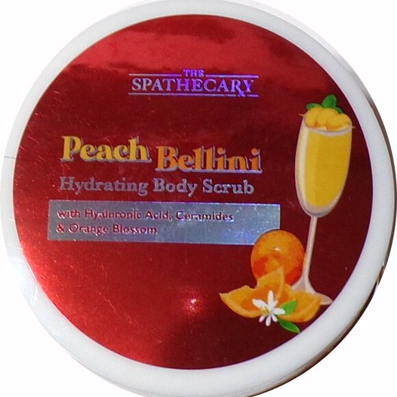 The Spathecary Peach Bellini Hydrating Body Scrub 6oz/170g (Set of 2) - Picture 2 of 3